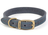 Timberwolf Leather Collar Blue, Sable, Mustard